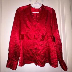 Croft & Barrow Vibrant Red Blouse